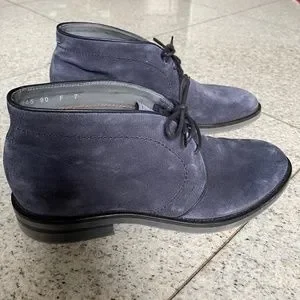 Santoni | Shoes | Designer Santoni Made In Italy Blue Suede  display picture 3